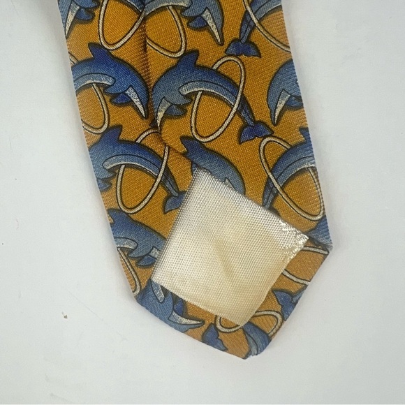 Brooks Brothers Men’s Dolphin Hoop All Silk Neck Tie - Picture 5 of 5